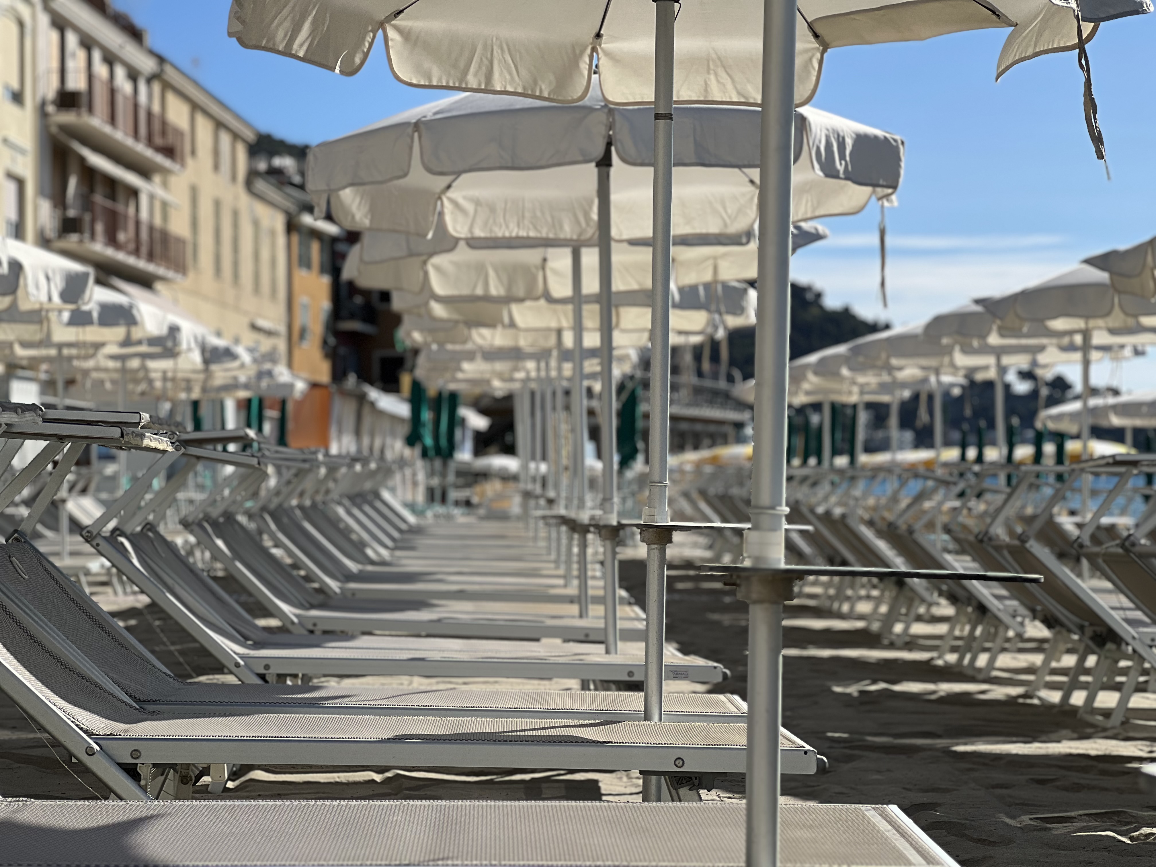 Atmosfera sul lungomare di Bagni Palace ad Alassio